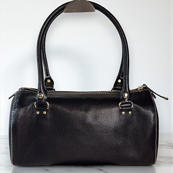 Kate Spade Vintage Leather Logan Dot Noel Pebbled Leather Satchel - Like New - Picture 2 of 15